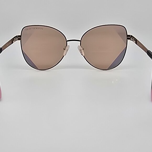 Victoria Secret VS0020 28F Gold Frame Light Gold Mirror Lens Cat Eye Sunglasses main image 11